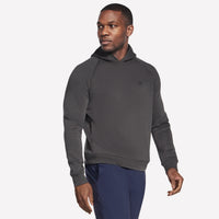 MEN'S SKECHERS COZY LUX ELEVATE HOODIE | BLACK CHARCOAL
