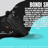 MEN'S HOKA BONDI SLIP RESISTANT | BLACK / BLACK