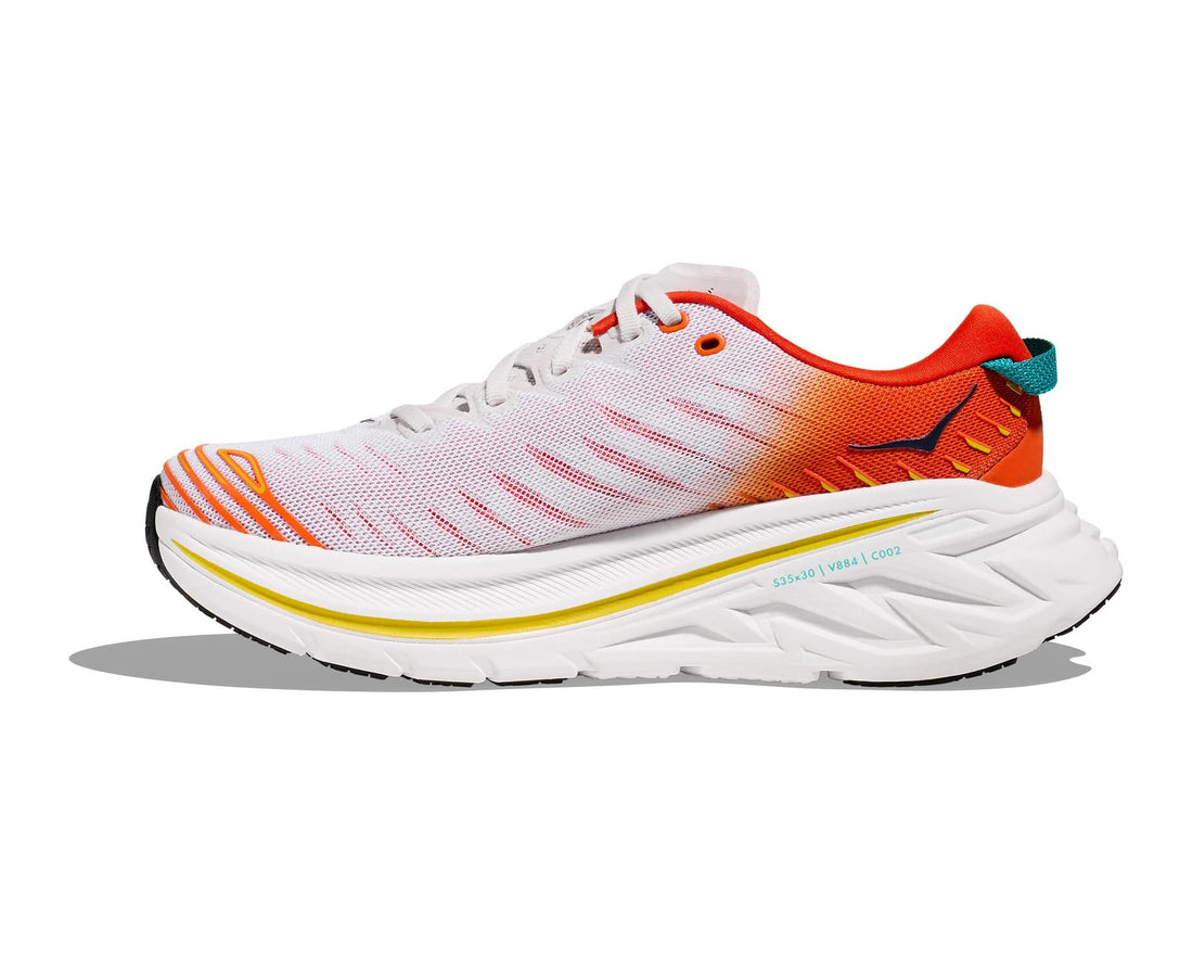 MEN'S HOKA BONDI X  | BLANC DE BLANC / FLAME