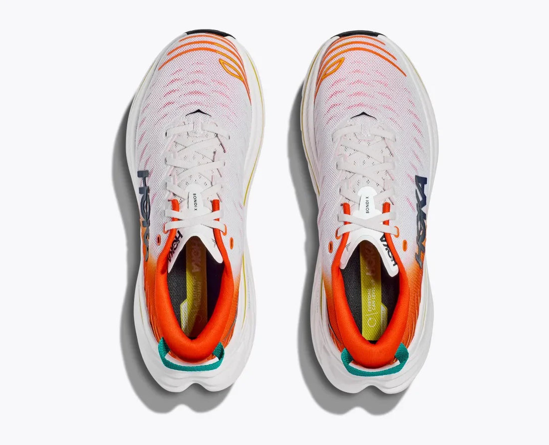 MEN'S HOKA BONDI X  | BLANC DE BLANC / FLAME