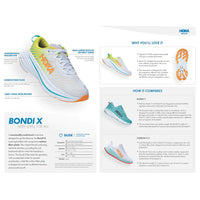 MEN'S HOKA BONDI X  | BLANC DE BLANC / FLAME