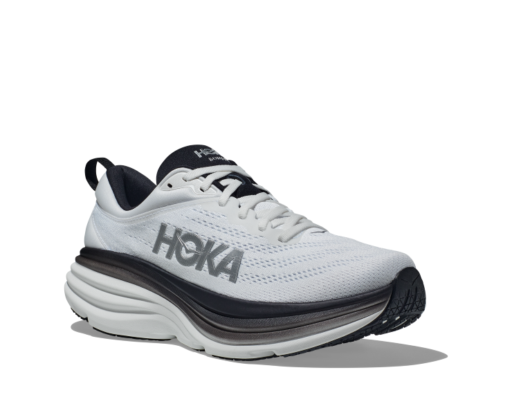 MEN'S HOKA BONDI 8 | WHITE / BLACK – Randy's Shoes