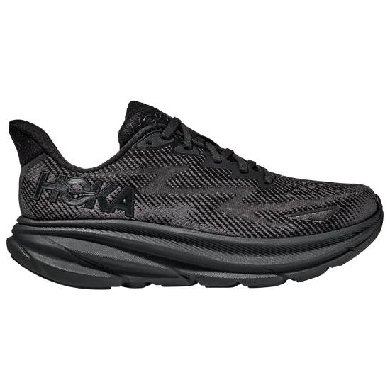 WOMEN'S HOKA CLIFTON 9 | BLACK / BLACK