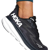 WOMEN'S HOKA CLIFTON 9 | BLACK / WHITE
