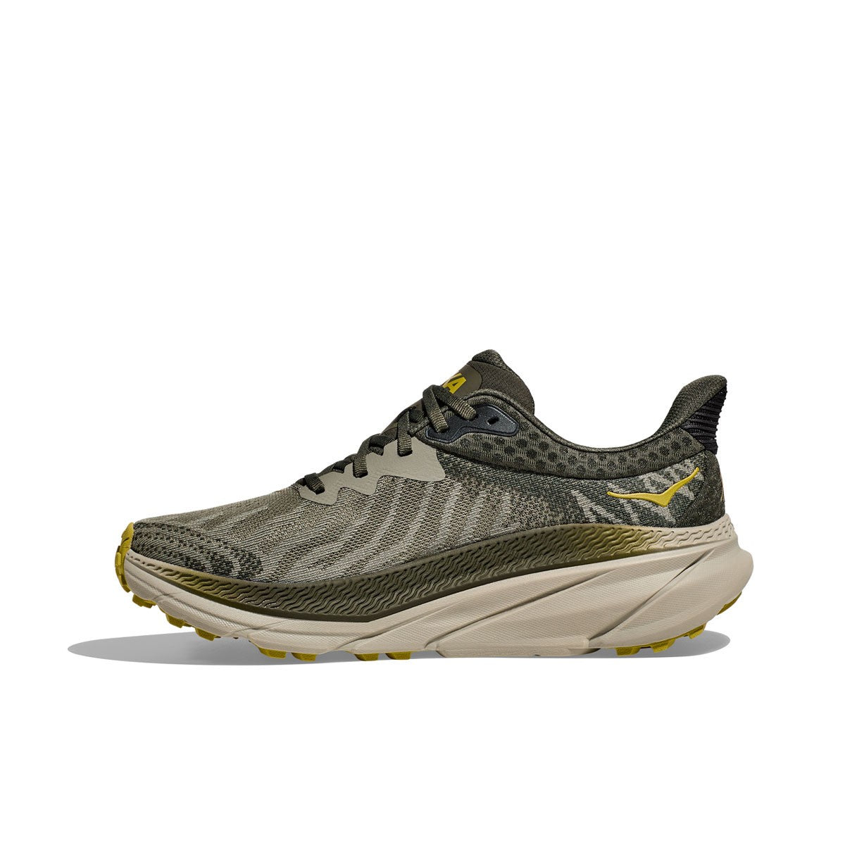 アカトンボ MEN'S HOKA CHALLENGER ATR 7 | OLIVE HAZE / FOREST COVER – Randy's