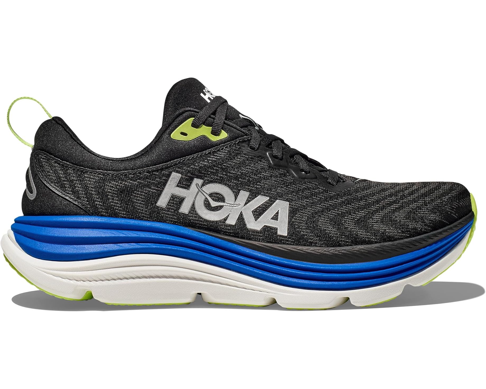 MEN'S HOKA GAVIOTA 5 | BLACK / ELECTRIC COBALT – Randy's Shoes
