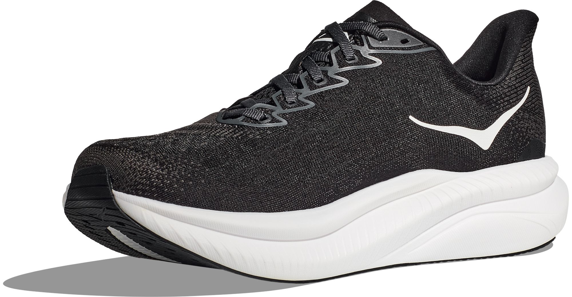 MEN'S HOKA MACH 6 | BLACK / WHITE – Randy's Shoes