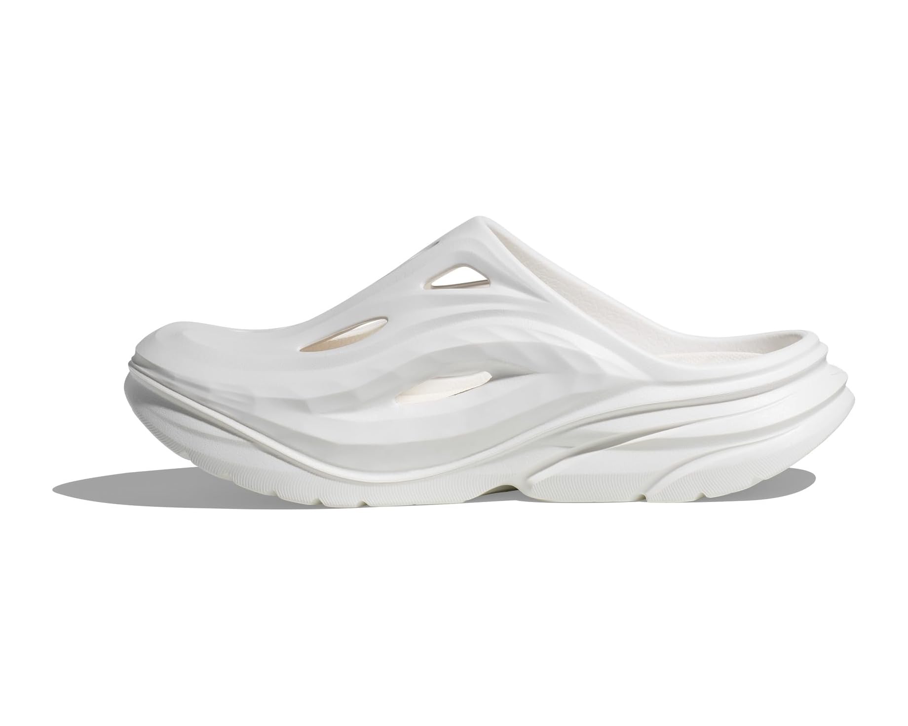 UNISEX HOKA ORA RECOVERY MULE | WHITE / WHITE – Randy's Shoes