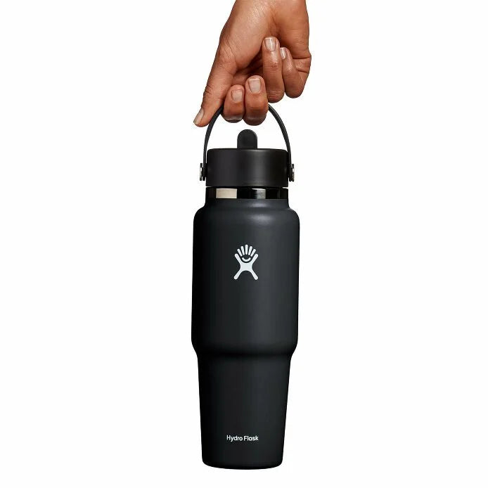 32 ounce hydro flask wide mouth HYDRO FLASK 32 OZ WIDE MOUTH TRAVEL BOTTLE WITH FLEX STRAW CAP