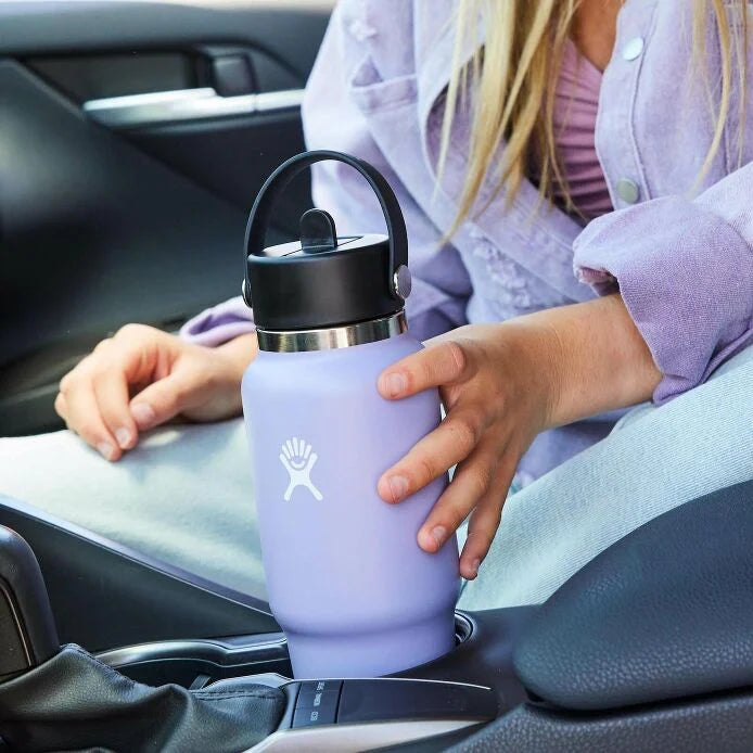 32oz hydro flask black HYDRO FLASK 32 OZ WIDE MOUTH TRAVEL BOTTLE WITH FLEX STRAW CAP