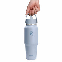 HYDRO FLASK 32 OZ WIDE MOUTH TRAVEL BOTTLE WITH FLEX STRAW CAP | SURF
