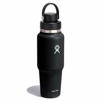 HYDRO FLASK 32 OZ WIDE MOUTH TRAVEL BOTTLE WITH FLEX CHUG CAP | BLACK