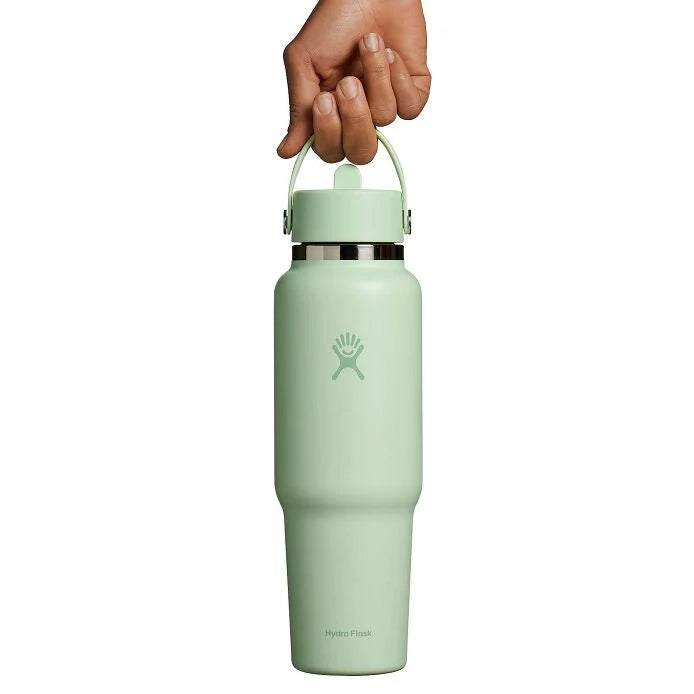HYDRO FLASK 40 OZ WIDE MOUTH TRAVEL BOTTLE WITH FLEX STRAW CAP