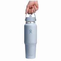 HYDRO FLASK 40 OZ WIDE MOUTH TRAVEL BOTTLE WITH FLEX STRAW CAP | SURF