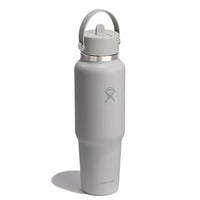 HYDRO FLASK 40 OZ WIDE MOUTH TRAVEL BOTTLE WITH FLEX STRAW CAP | TONAL BIRCH