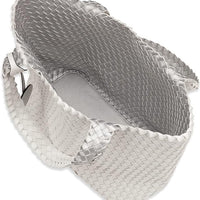 WOMEN'S ILSE JACOBSEN HANDBAG | WHITE / SILVER