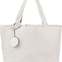 WOMEN'S ILSE JACOBSEN HANDBAG | WHITE / SILVER