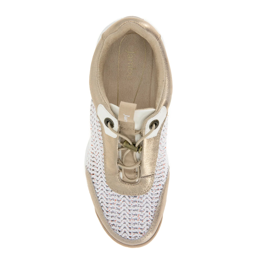 WOMEN'S JAMBU HARPER SLIP-ON SHOE | WHITE / CHAMPAGNE