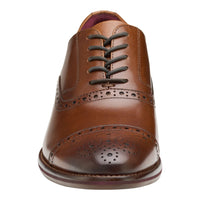 MEN'S JOHNSTON & MURPHY CONARD 2.0 CAP TOE | TAN FULL GRAIN
