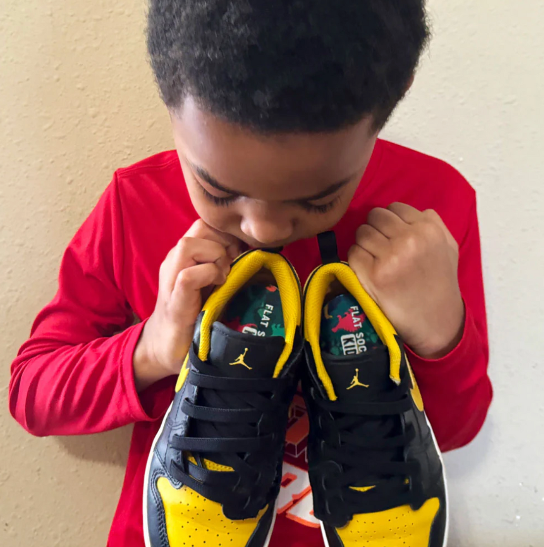 KIDS FLAT SOCKS MESH | DINOSAUR