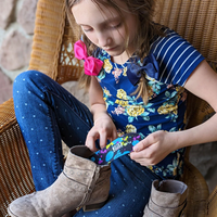 KIDS FLAT SOCKS MESH | PAINT SPLATTER