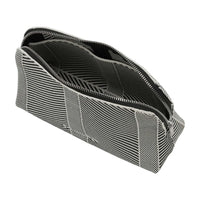 WOMEN'S ILSE JACOBSEN KNITTED MAKE UP BAG | MILK CREME BLACK