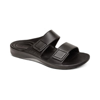 MEN'S AETREX MILOS ORTHOTIC SLIDES | BLACK