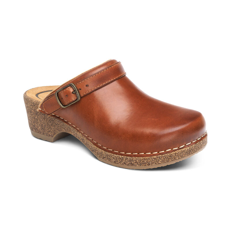 WOMEN'S AETREX BECKIE CORK CLOG | COGNAC