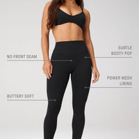 WOMEN'S FABLETICS NO SEAM PURELUXE TLC LEGGINGS | BLACK