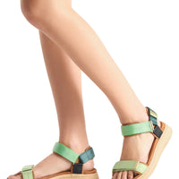 WOMEN'S WODEN LINE SANDAL | APPLE GREEN MULTI