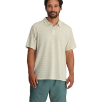 MEN'S FREE FLY ELEVATE POLO | DASH STRIPE BIRCH