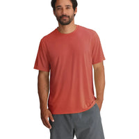 MEN'S FREE FLY ELEVATE LIGHTWEIGHT TEE | RED CLAY