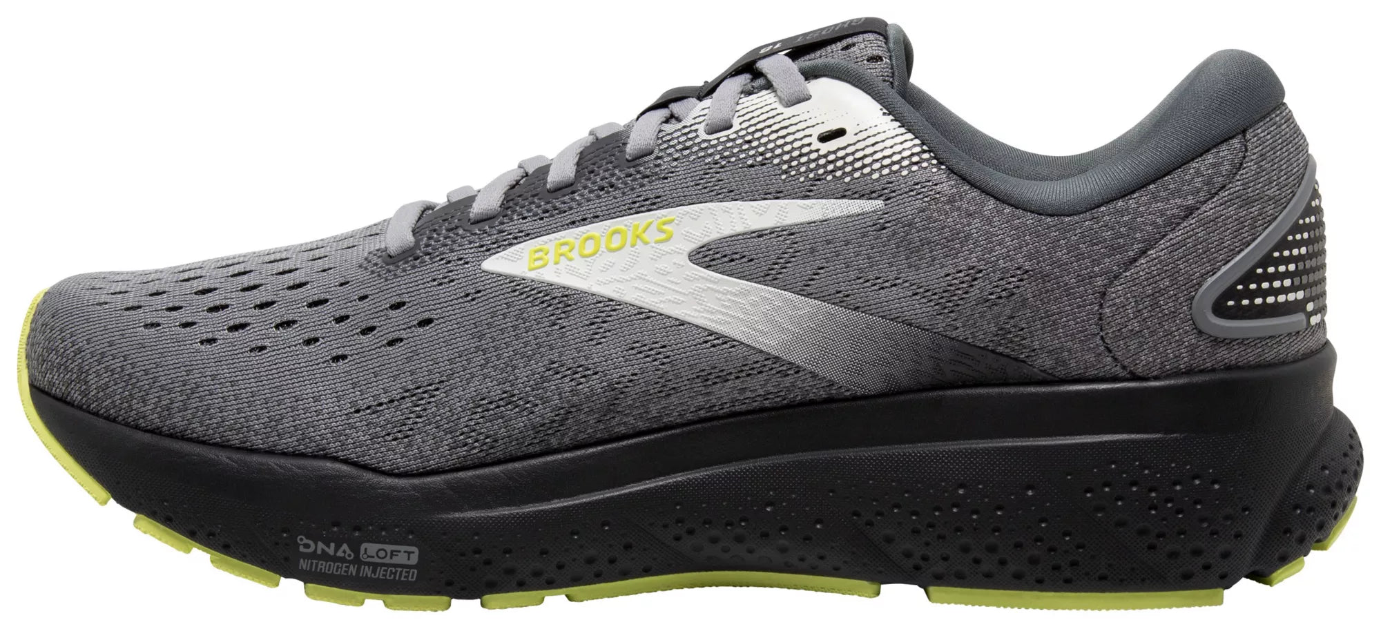 Brooks Men\'s Athletic Shoes - Gray and Lime Brooks - Brandclub - Brooks Men main image 2
