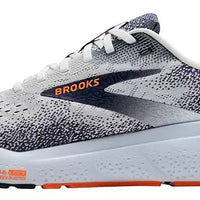 MEN'S BROOKS GHOST 16 | WHITE / PEACOAT / ORANGE