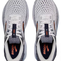 MEN'S BROOKS GHOST 16 | WHITE / PEACOAT / ORANGE