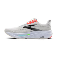MEN'S BROOKS GHOST 17 | WHITE / PINK CLAY / GECKO