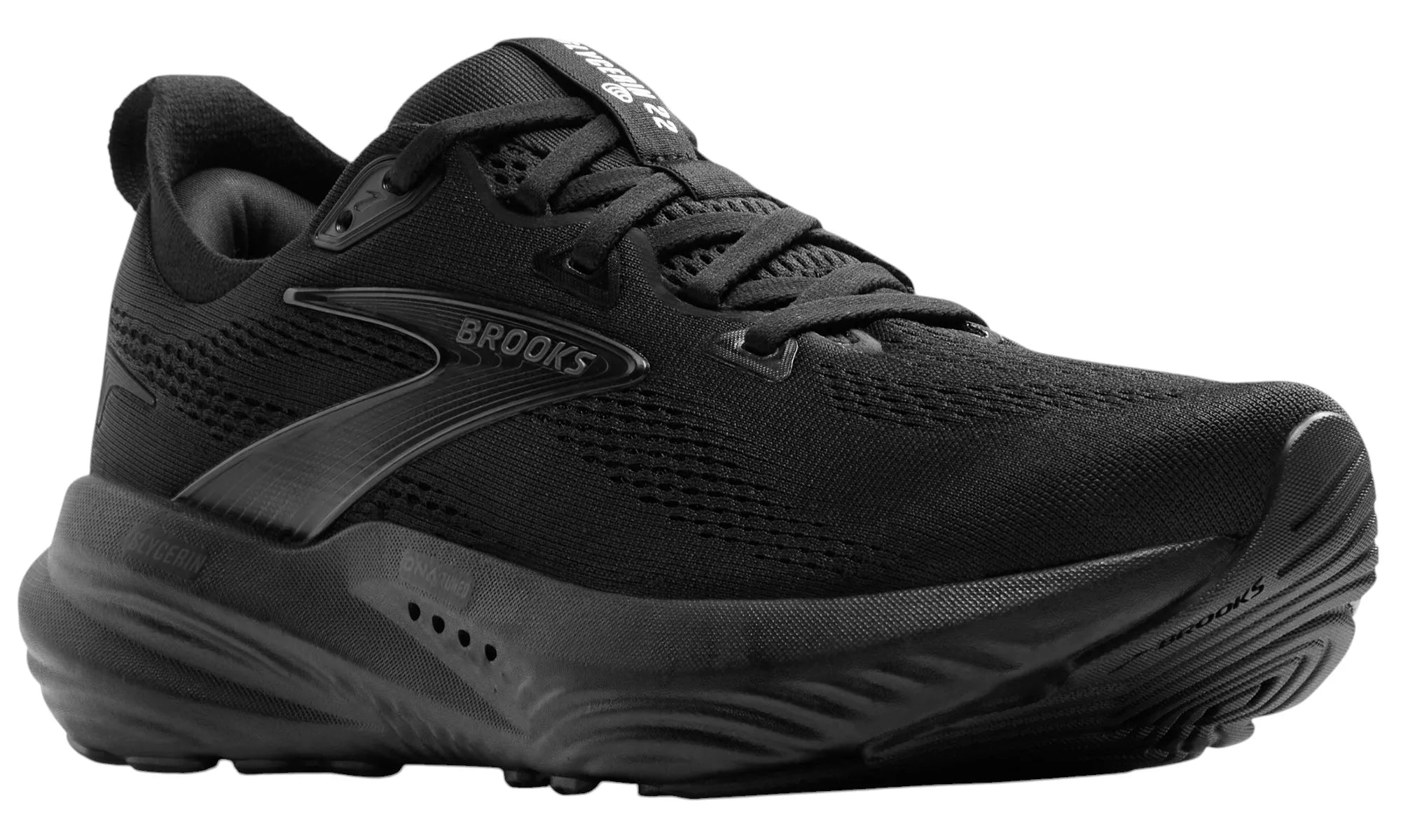 MEN'S BROOKS GLYCERIN 22 | BLACK / BLACK / EBONY – Randy's Shoes