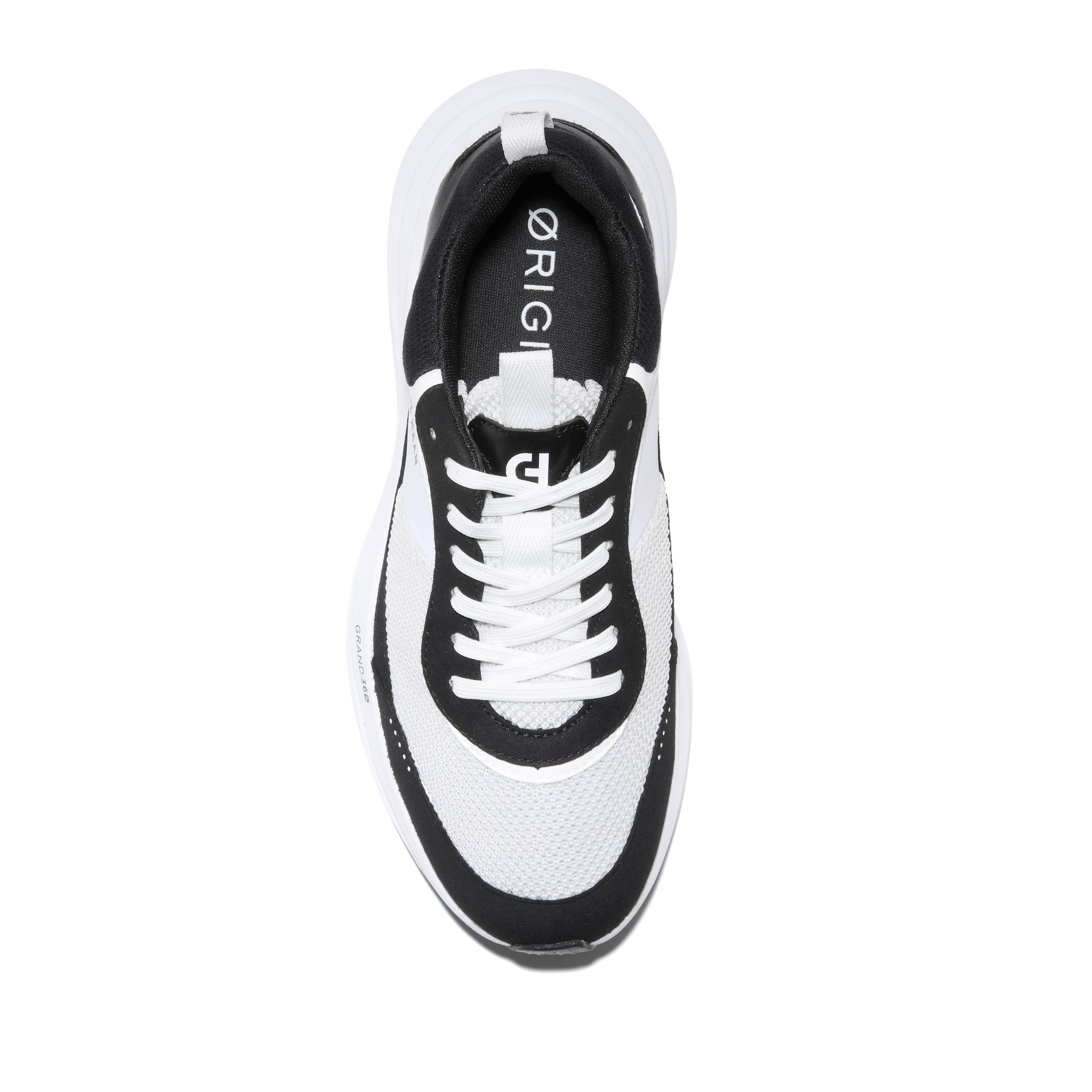 美品 cole haan スニーカー 白×黒 9.5 27cm MEN'S COLE HAAN ORIGINALGRAND QUADSTREAK RUNNING SNEAKER | OPTIC