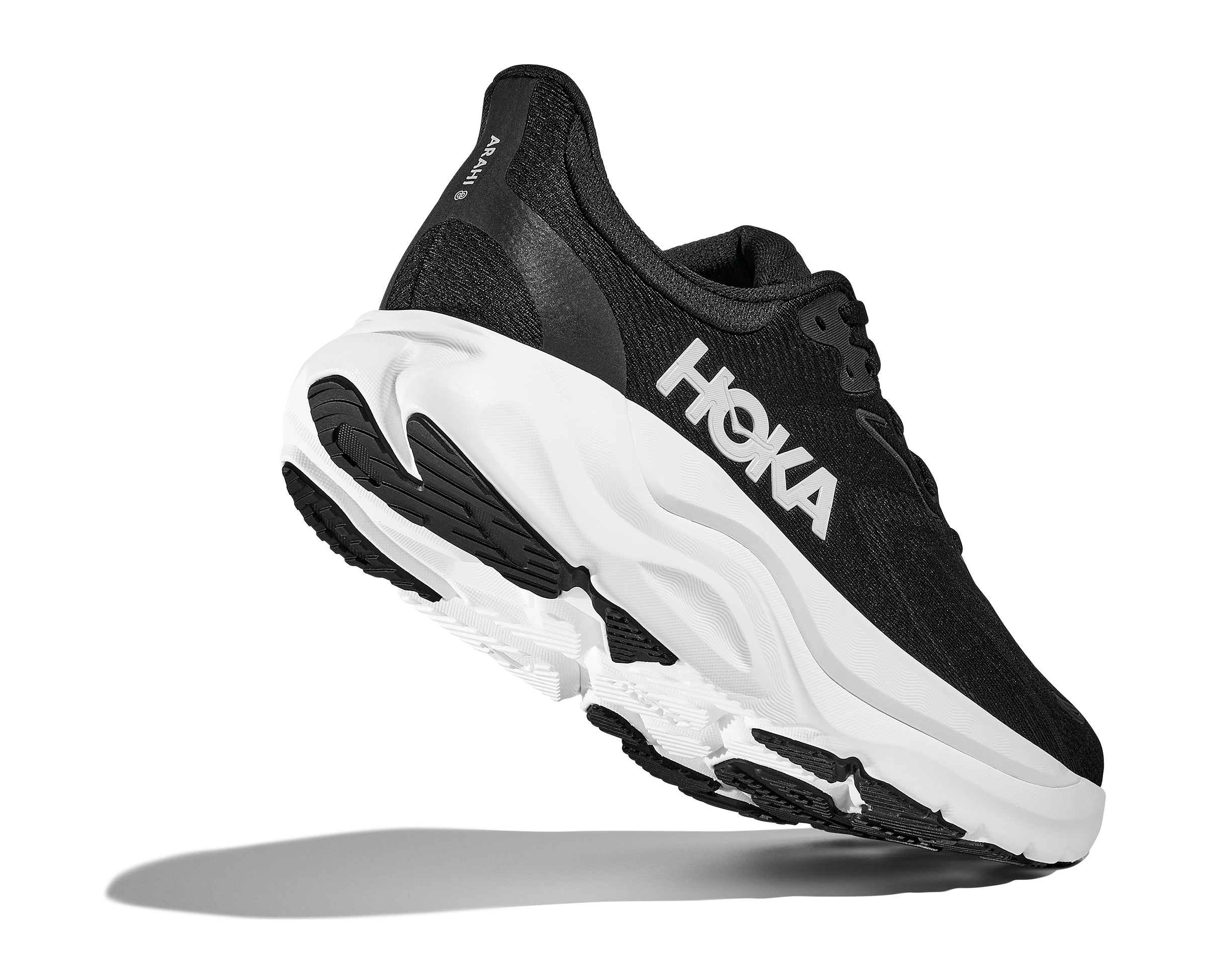 WOMEN'S HOKA ARAHI 8 | BLACK / WHITE – Randy's Shoes