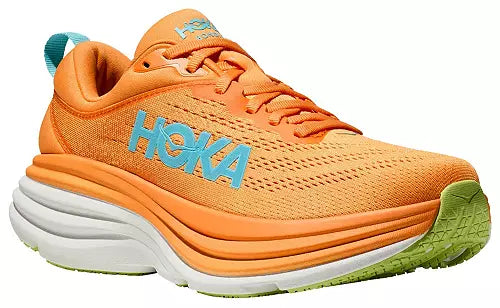 WOMEN'S HOKA BONDI 8 | SOLAR FLARE / LETTUCE – Randy's Shoes