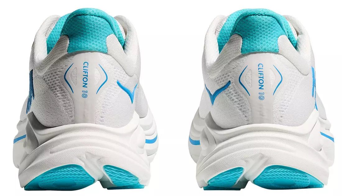 MEN'S HOKA CLIFTON 10 | WHITE / SKYWARD BLUE
