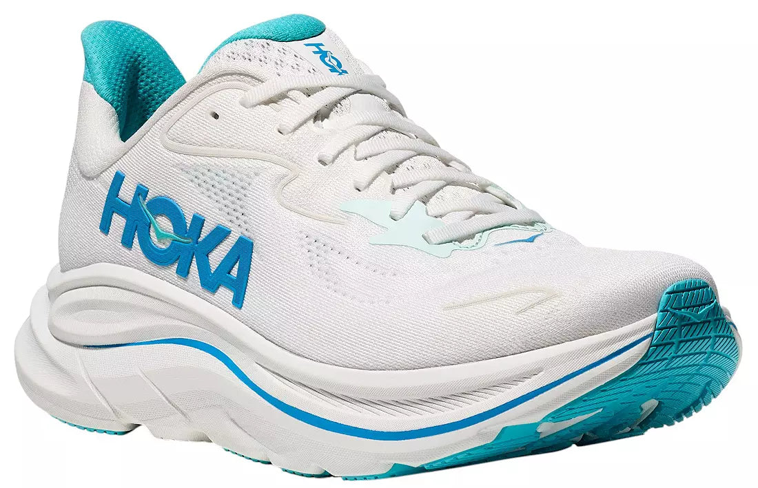 MEN'S HOKA CLIFTON 10 | WHITE / SKYWARD BLUE – Randy's Shoes