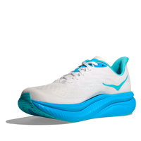 MEN'S HOKA MACH 6 | WHITE / SKYWARD BLUE