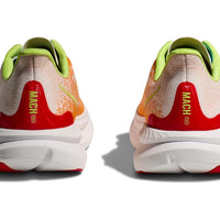 MEN'S HOKA MACH 6 | WHITE / SOLAR FLARE