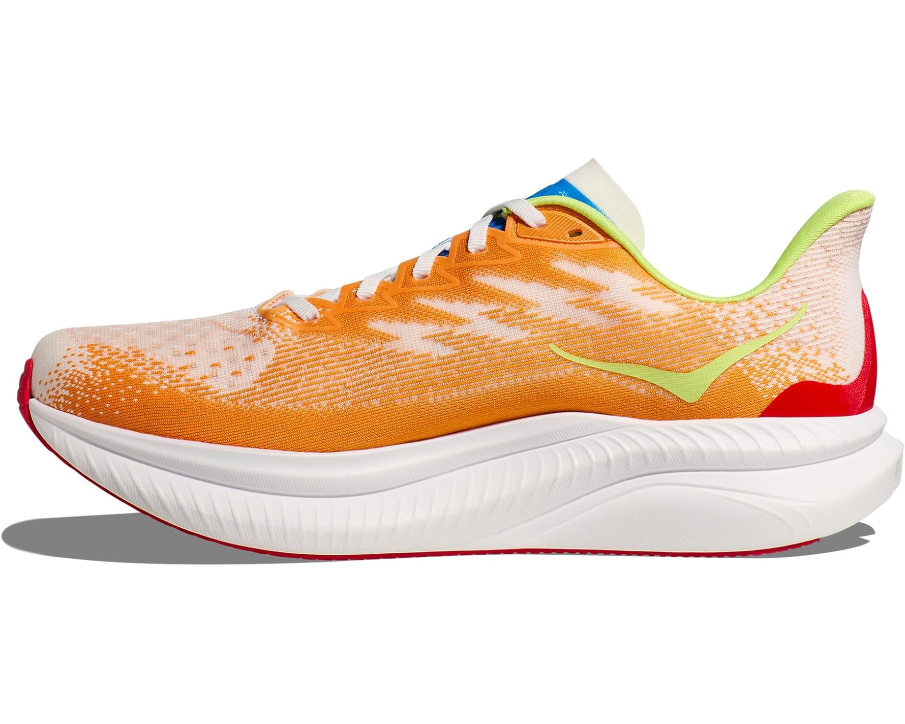 MEN'S HOKA MACH 6 | WHITE / SOLAR FLARE – Randy's Shoes