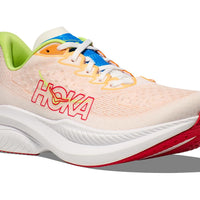 MEN'S HOKA MACH 6 | WHITE / SOLAR FLARE