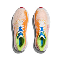 MEN'S HOKA MACH 6 | WHITE / SOLAR FLARE