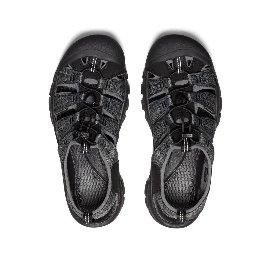 MEN'S KEEN NEWPORT H2 SANDAL | BLACK / STEEL GREY