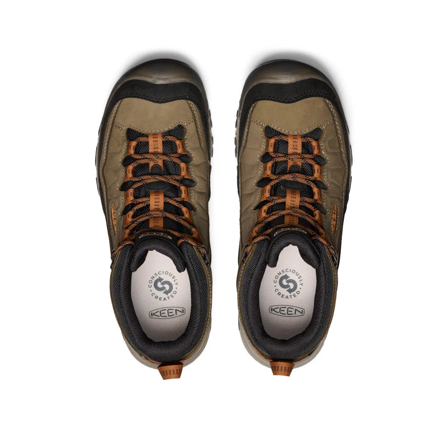 MEN'S KEEN TARGHEE IV WATERPROOF HIKING SHOE | SEA TURTLE / ROASTED PECAN