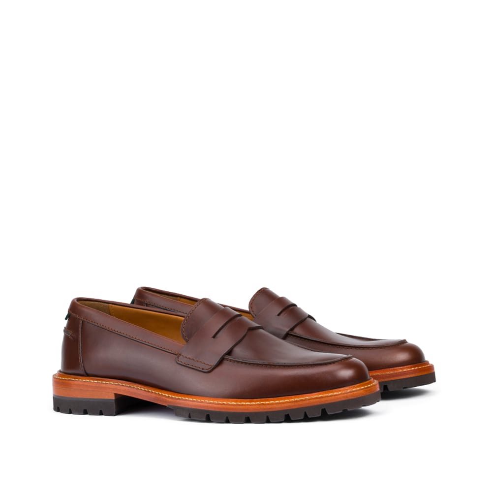 MEN'S MILWAUKEE BOOT CO. WILLEM MOC TOE LOAFER | BROWN